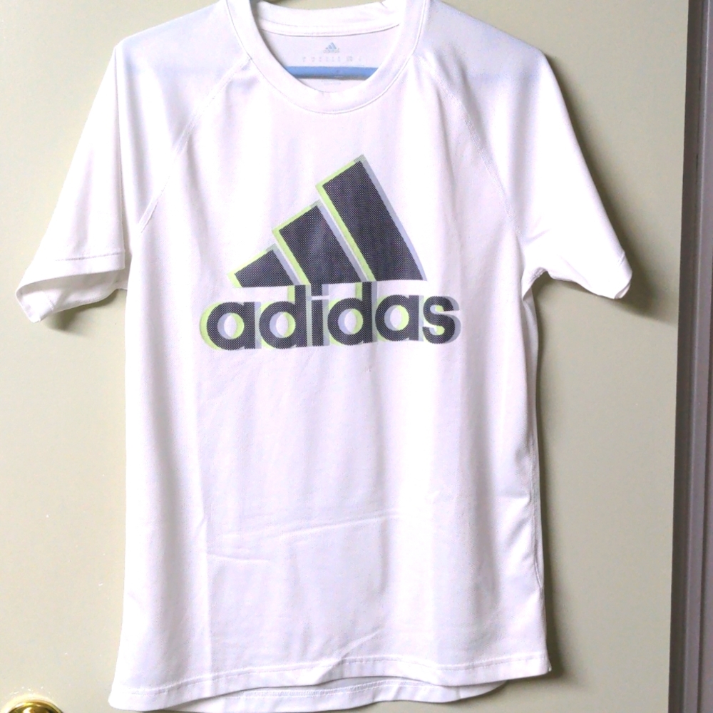 Adidas White Active Wear T-Shirt